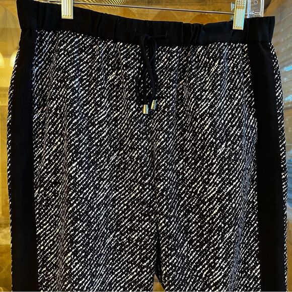 NEW Vince Camuto Tuxedo Striped Sporty Casual Two Tone Drawstring Straight Ankl… - Picture 4 of 13